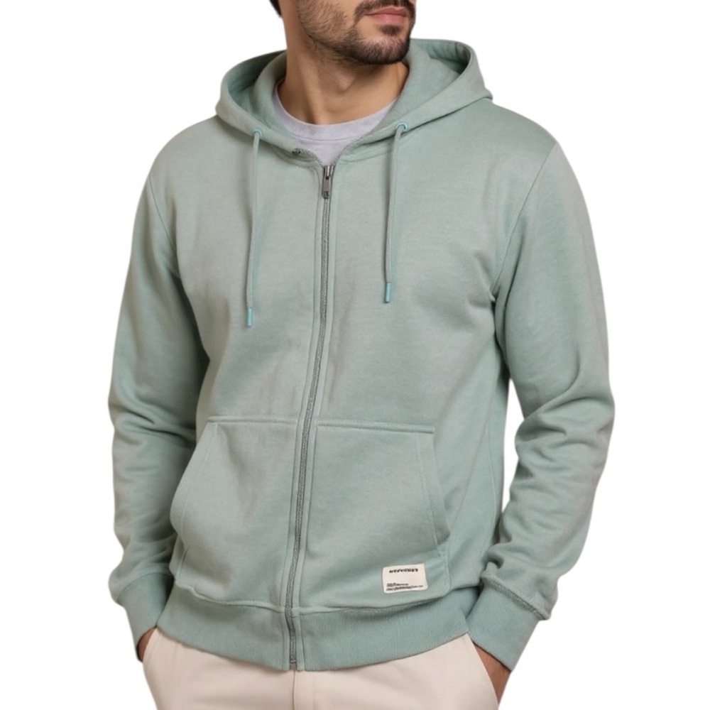 NWT ENCRYPTED mint green hoodie
